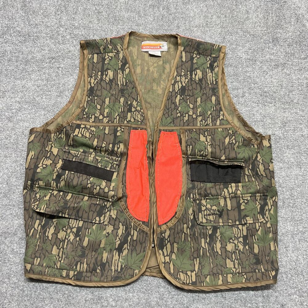 Winchester Vest Mens 2XL Camo Blaze Orange Hunting Shooting Outdoor Conceal